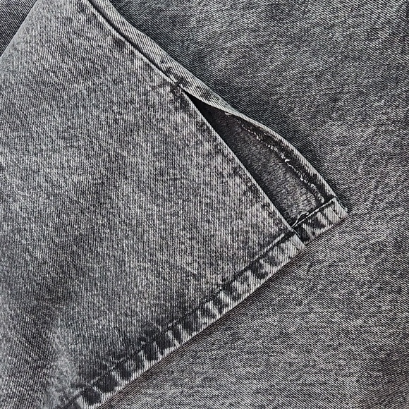 BOOHOO Plus Split Hem Straight Leg Washed Black Jeans - NEW (UK 18 / US 14) - Picture 11 of 16